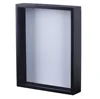 Wholesale Top Loading Black Wall Hanging Wooden Cork Shadow Box