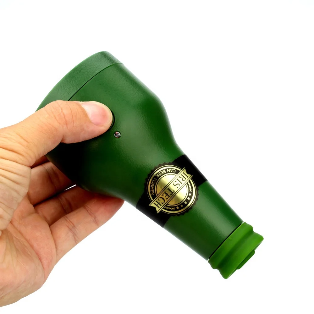 
Ultrasonic Beer Foamer Creative Bottle Shape Foam Maker Portable Outdoor Party Beer Bubbler for Canned Bottled Beer ( 