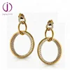 925 sterling silver gold plated sand blast jewelry earrings