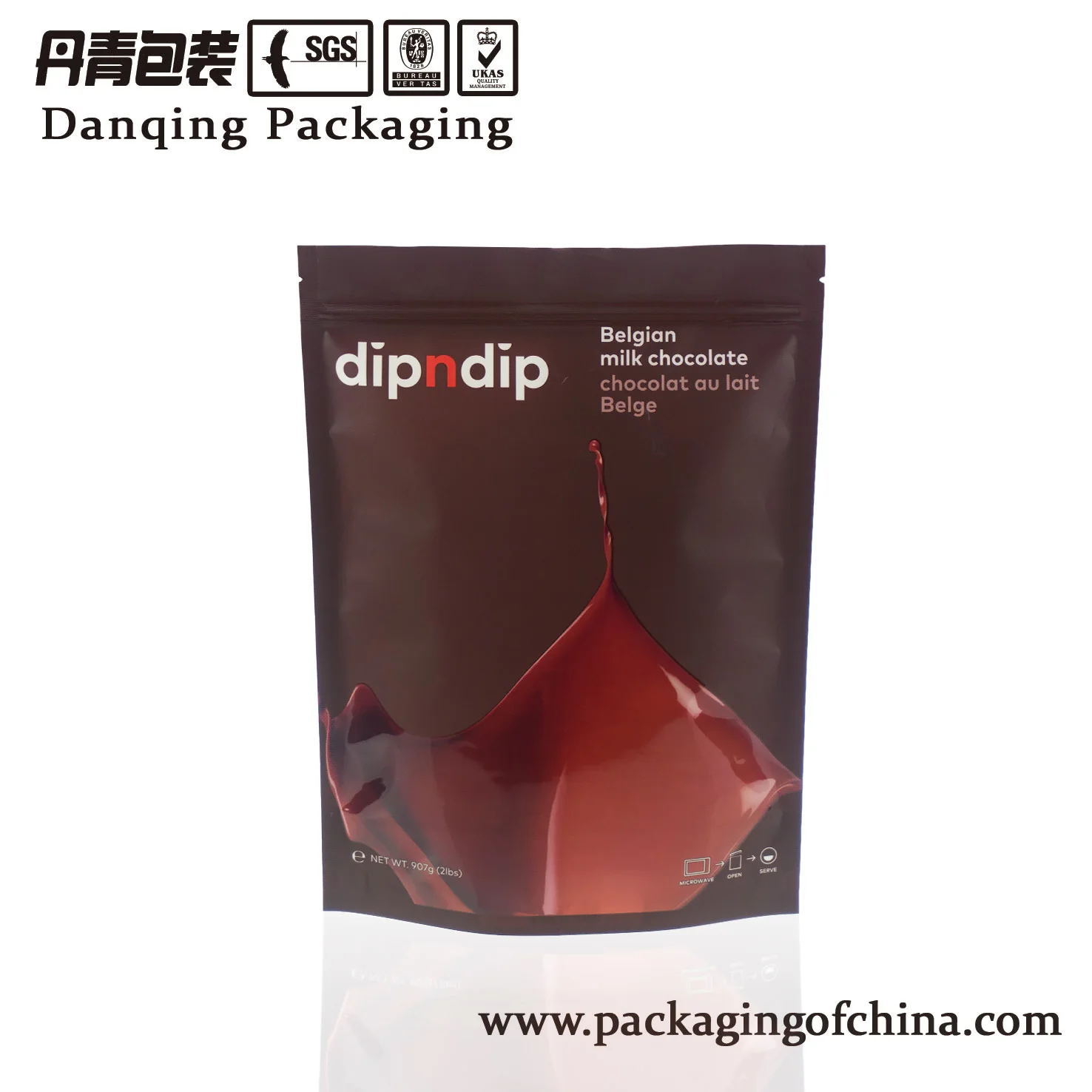 China new goods hot sale stand up pouch with zipper for food packaging