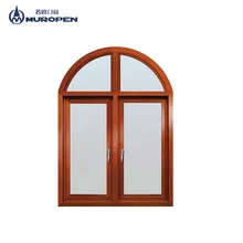 Новый Дизайн Алюминиевая АРКА из тикового дерева и дизайн алюминия облицовки древесины створки тепловой пробой окна заводская цена