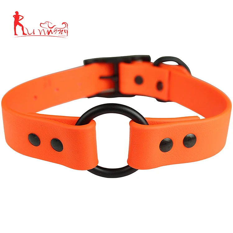 Waterproof Silicone Dog Collars With Zinc Alloy Buckle As Pet Supplies