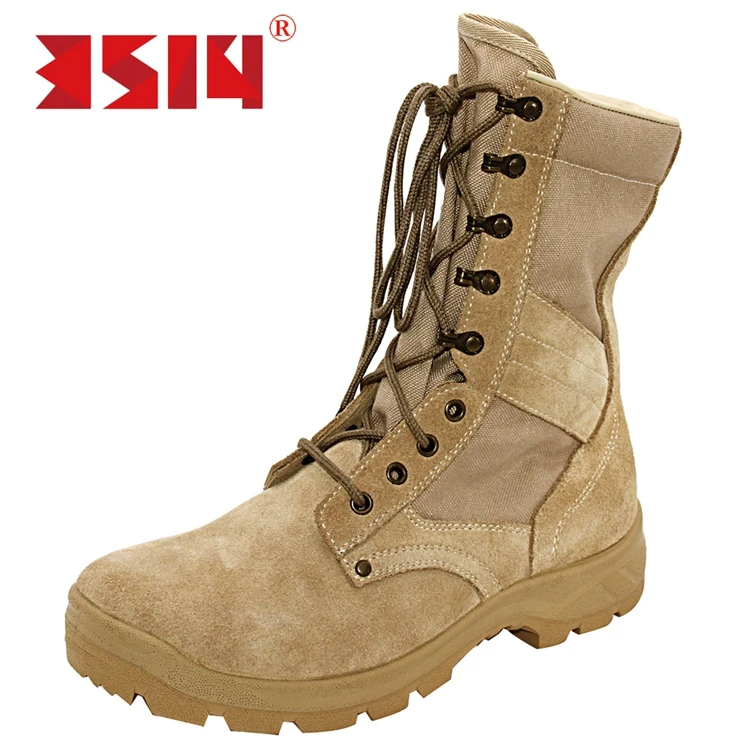
Desert military combat shoe leather boots 