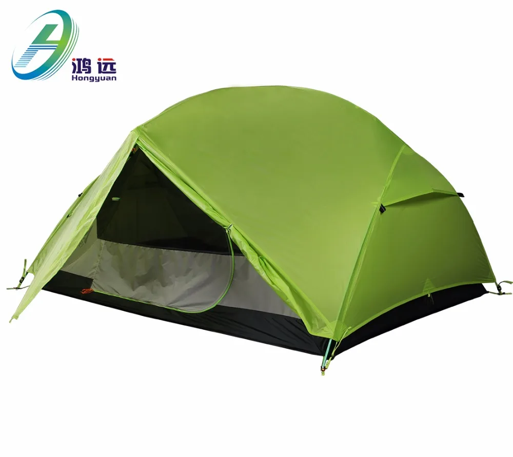 

Ultralight 3 Seasons Camping Outdoor Waterproof Double Layer camping tent tarp, White, green or customized