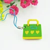 cheap customized 3d OEM soft pvc mobile phone chain
