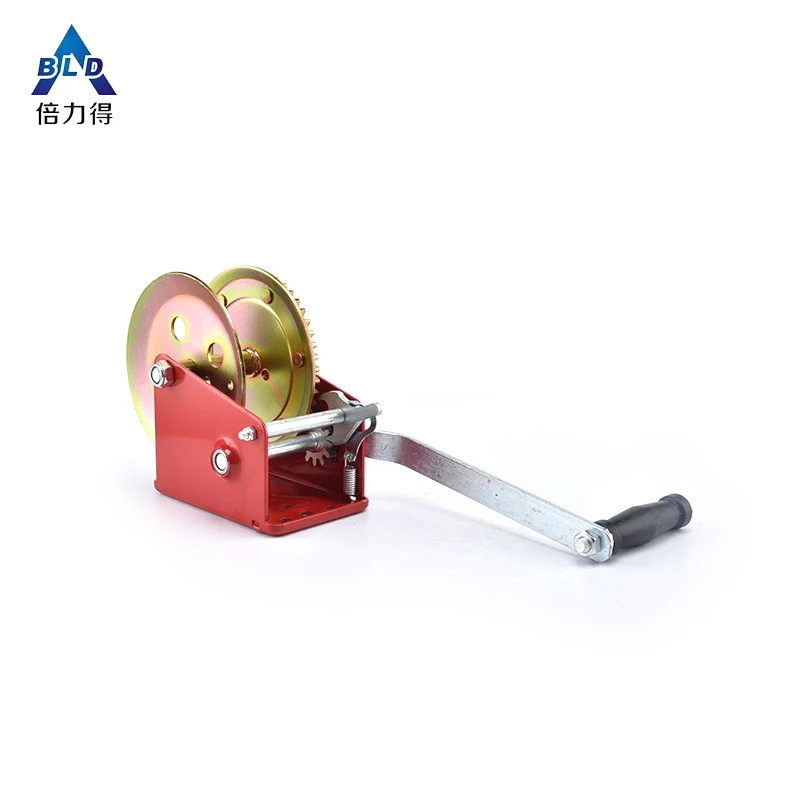 
Manual hand winch manufacture wholesale ratchet anchor capstan boat pulling winch small wire rope cable brake hand puller winch 