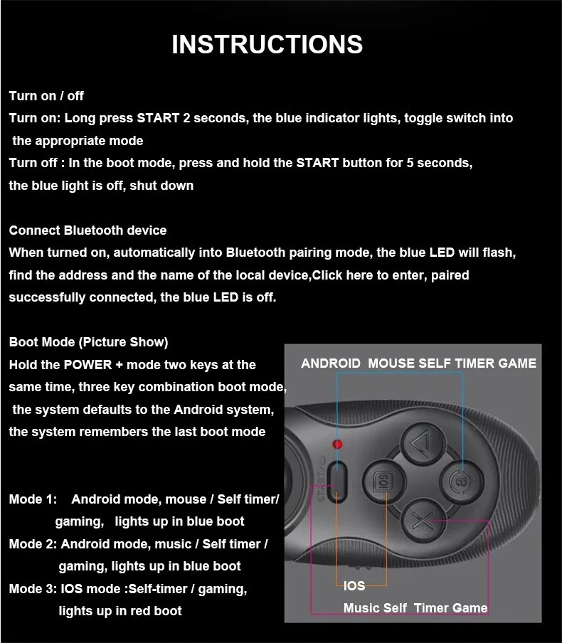 accept small order mini Wireless Bluetooth Game Controller Joystick for Android / iOS for iPhone ,mini joystick gamepad