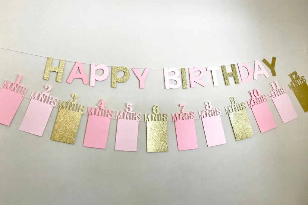 Ourwarm Cadre Photo Banderole Decorations De Fete D Anniversaire Bricolage Pour Bebes Garcon Et Fille Ensemble De Banderole Happy Birthday Decorations De Fete De 12 Mois Buy Banniere De Joyeux Anniversaire Cadre Photo En Papier Decoration De