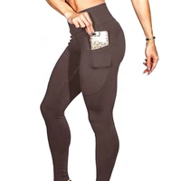 

High Waist Ladies Gym Leggings Eco Friendly Butt Lift Yoga Pants with Pockets Women Sport Pants Fitness Yoga Wear