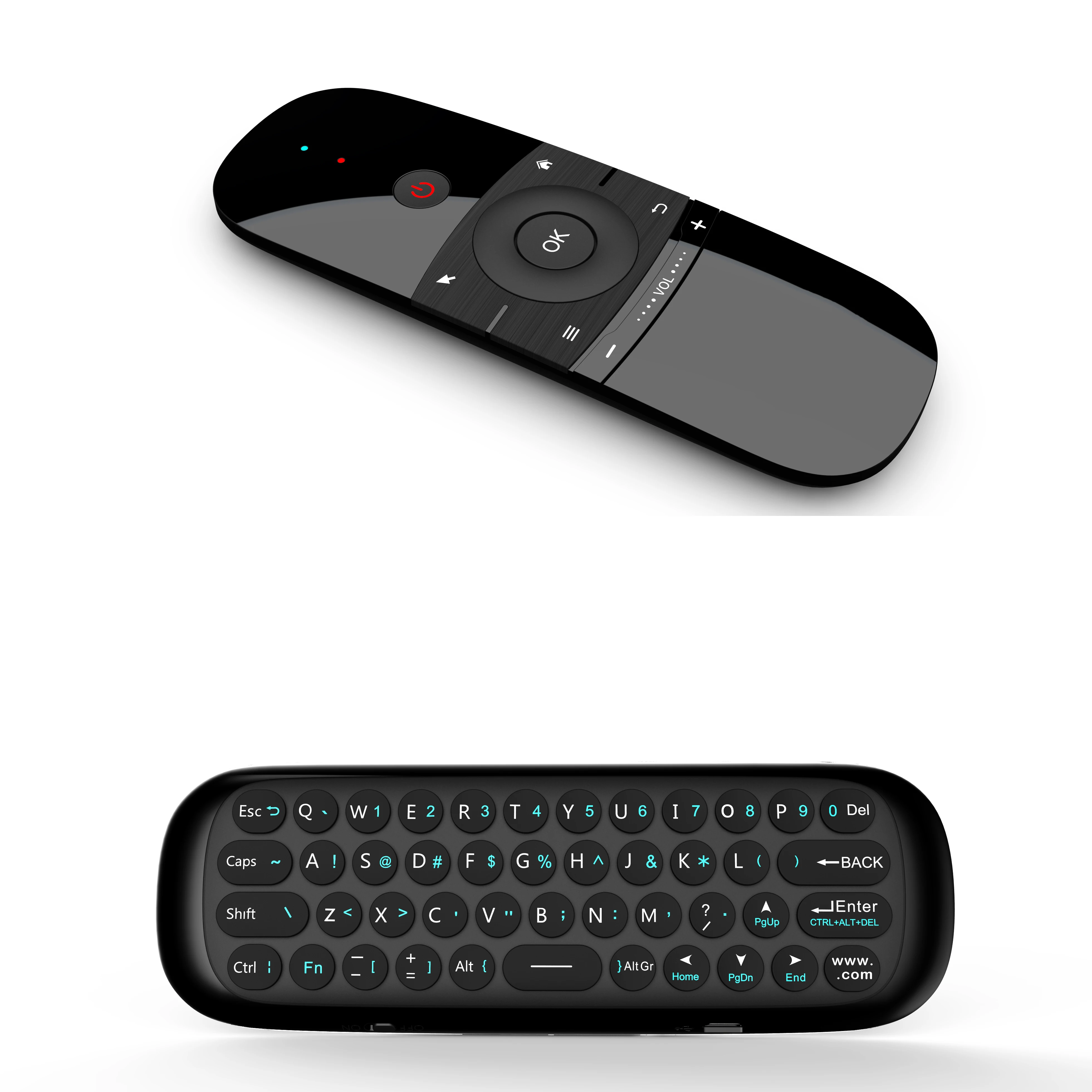 

Hot two side Mini remote controller for tv box 2.4 ghz Mini Wireless Keyboard wechip w1 for android tv box