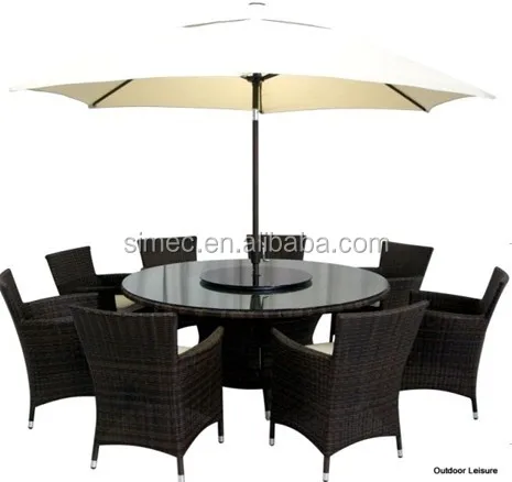 
handmade custom made outdoor round dining table 