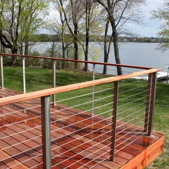 Stainless Steel Wire Rope Deck Cable Railings Outdoor With Interior Accessories Buy Stainless Steel Diy Cable Railing Outdoor Modern Deck