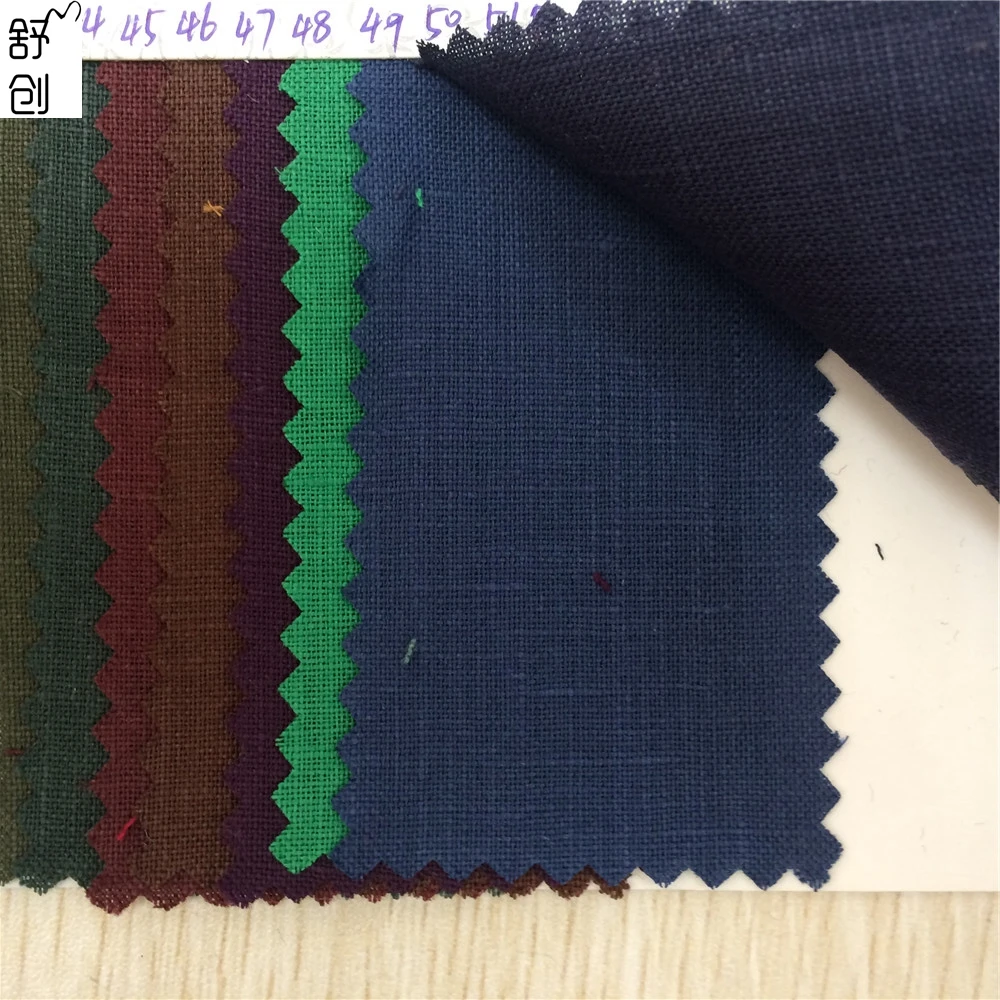 
14s woven 100% linen flax fabric 