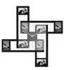 Wooden Funny Picture Photo Frames Wall Clock Decoration