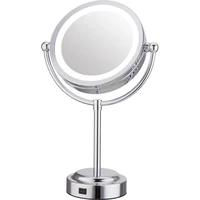 

Advanced hollywood style table stand magnifying desktop Led Makeup Mirror with magnification