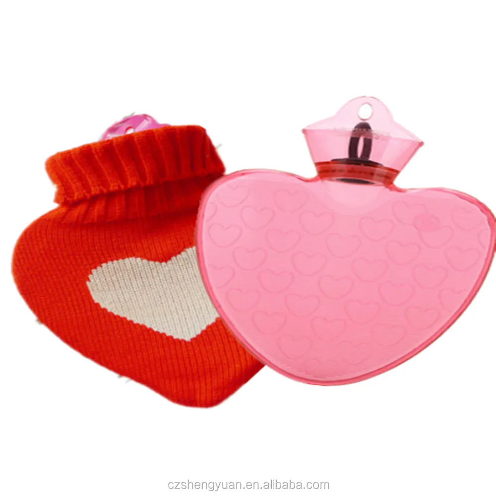
1000ml bottle of heart shape hot water 