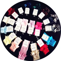 

Size 6Mon-10Y 19 Colors Choice !Free Shipping Low MOQ Cute Baby Girl Ankle Baby Socks Bow Sock