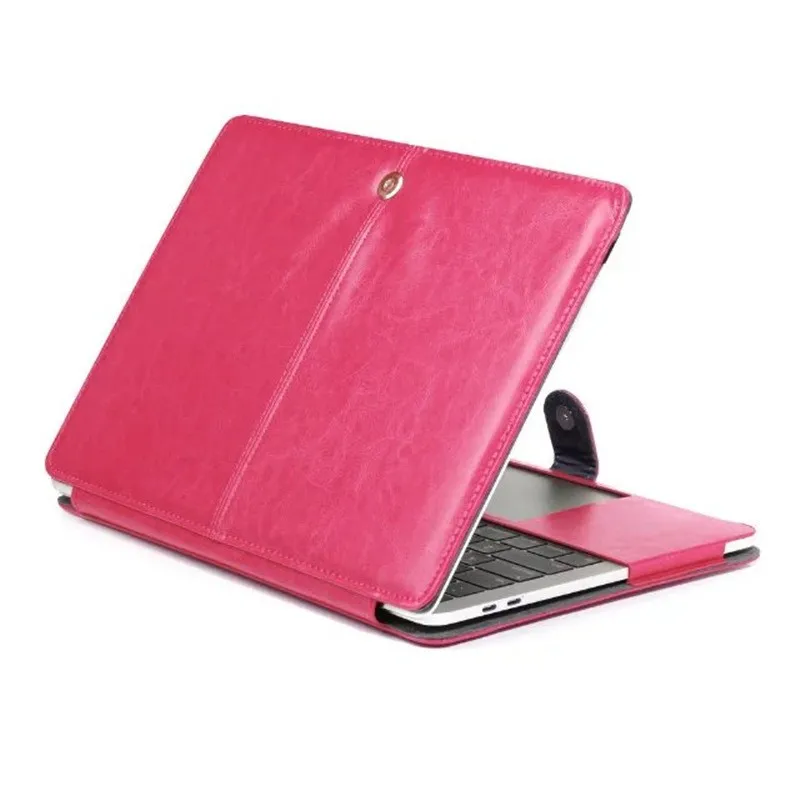 Luxury Laptop Cases For Macbook Pro Retina 13 15 Inch Pu Leather Bags