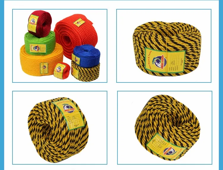 Thick Colored Polyester 5mm Nylon Colored Poly Dacron Double Braided 5