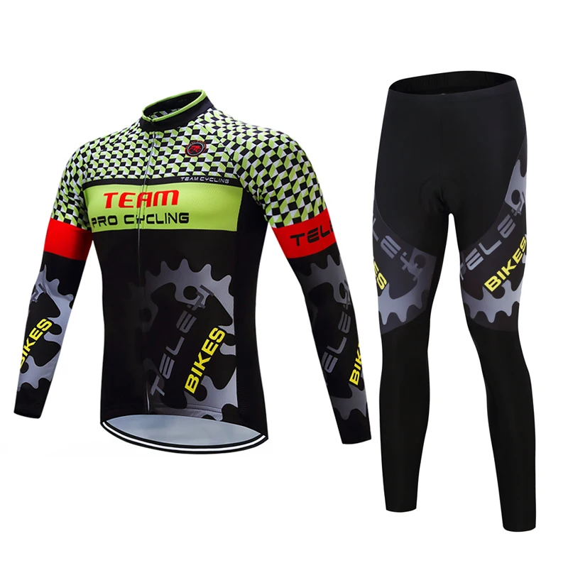 

Pro Team Winter Cycling Jersey Long Sleeve Thermal Fleece Cycling Clothing Winter Bike Wear, Any colors