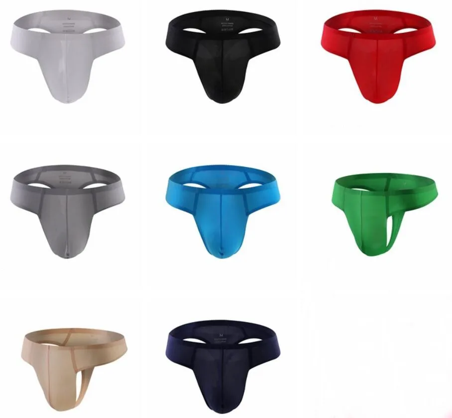 1 piece style men's sexy underwear solid color seamless breathable boxer briefs low rise cool boxers for men