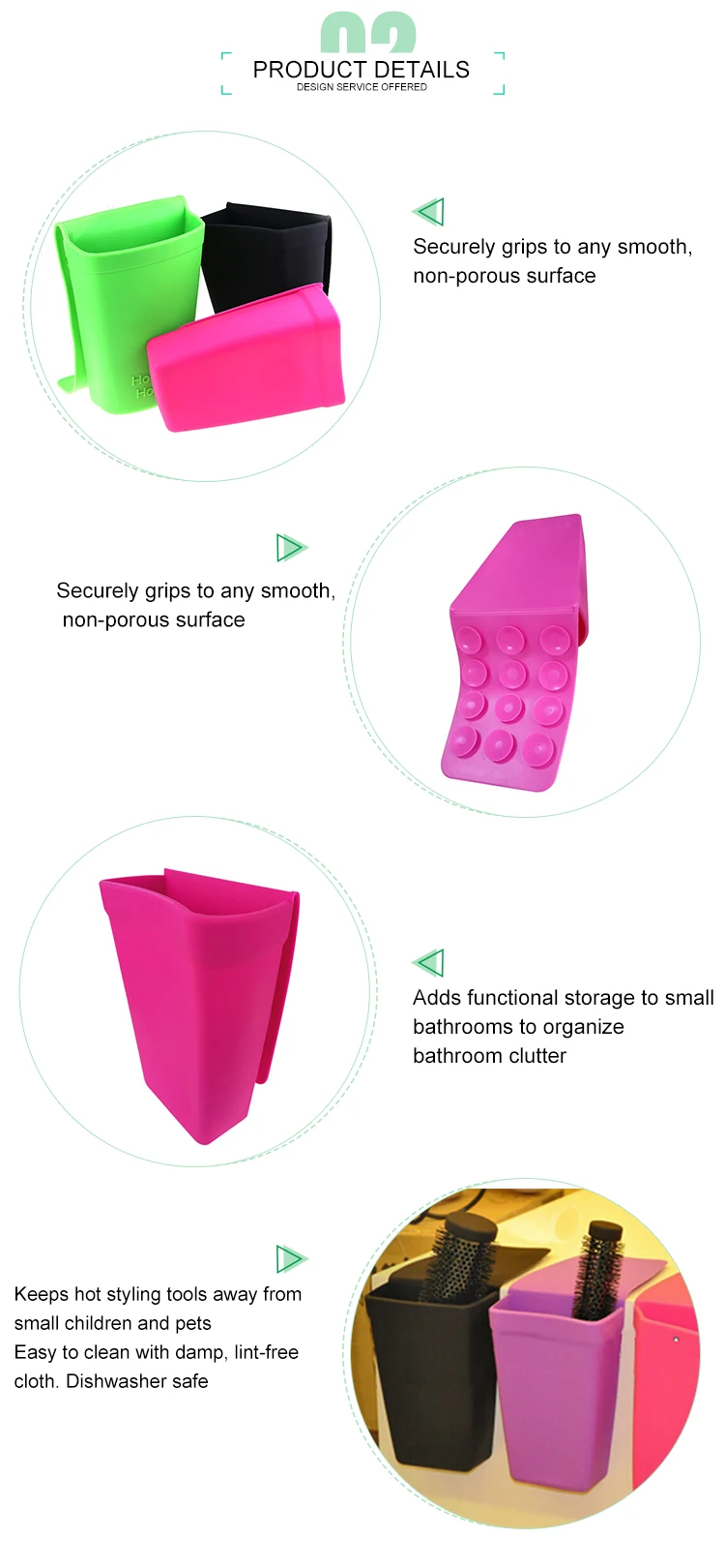 Silicone Hair Dryer Holder/silicone Hair Straightener Holder Buy Hair