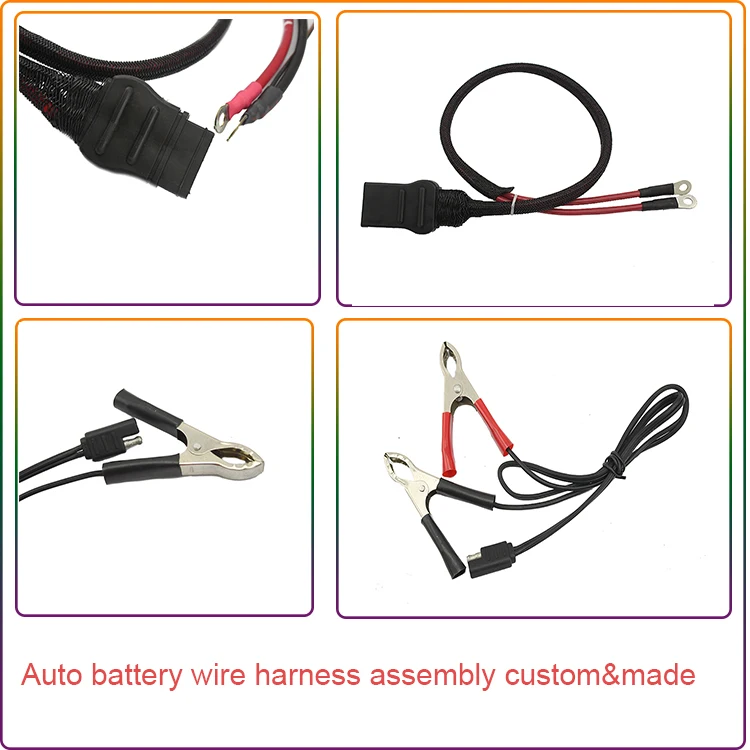 Custom 6awg Auto Battery Cable Assembly Battery Wire Harness Buy