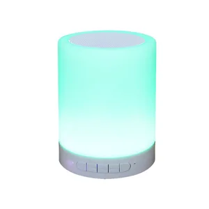 Wireless bluetooth speaker with FM Radio smart alarm clock night light portable bluetooth speaker