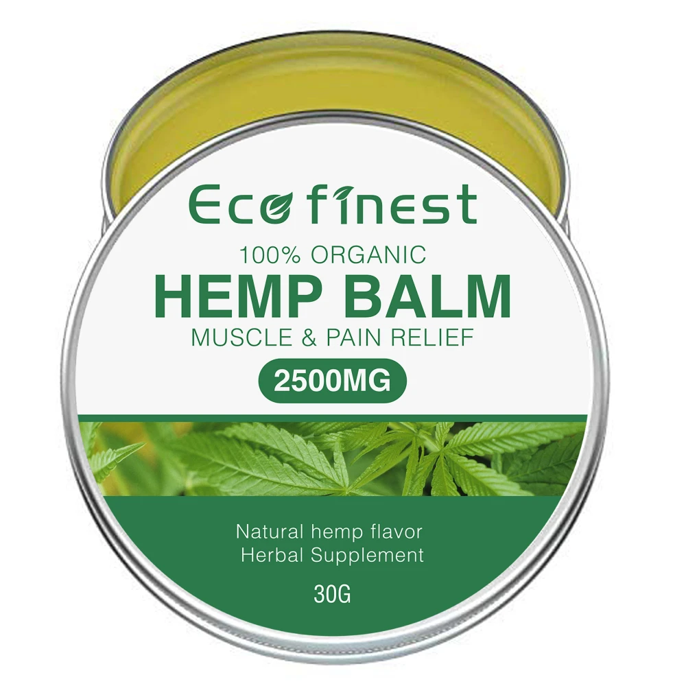 

ECO finest Premium Hemp Balm Hemp Wax - Ultra Strong Natural Pain Relief - 2500mg Hemp Extract - Muscle & Body Balm