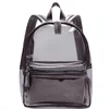 custom personalized stylish unsex pvc leather clear transparent vinyl school backpacks