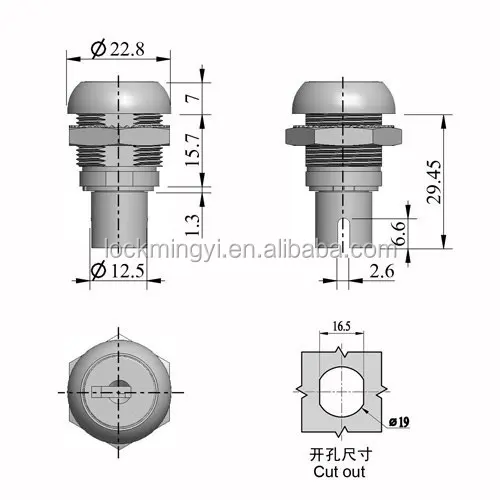 Master Key System Cylinder Lock,Tool Box Lock,File Lock Enclosure Lock And Cam Lock