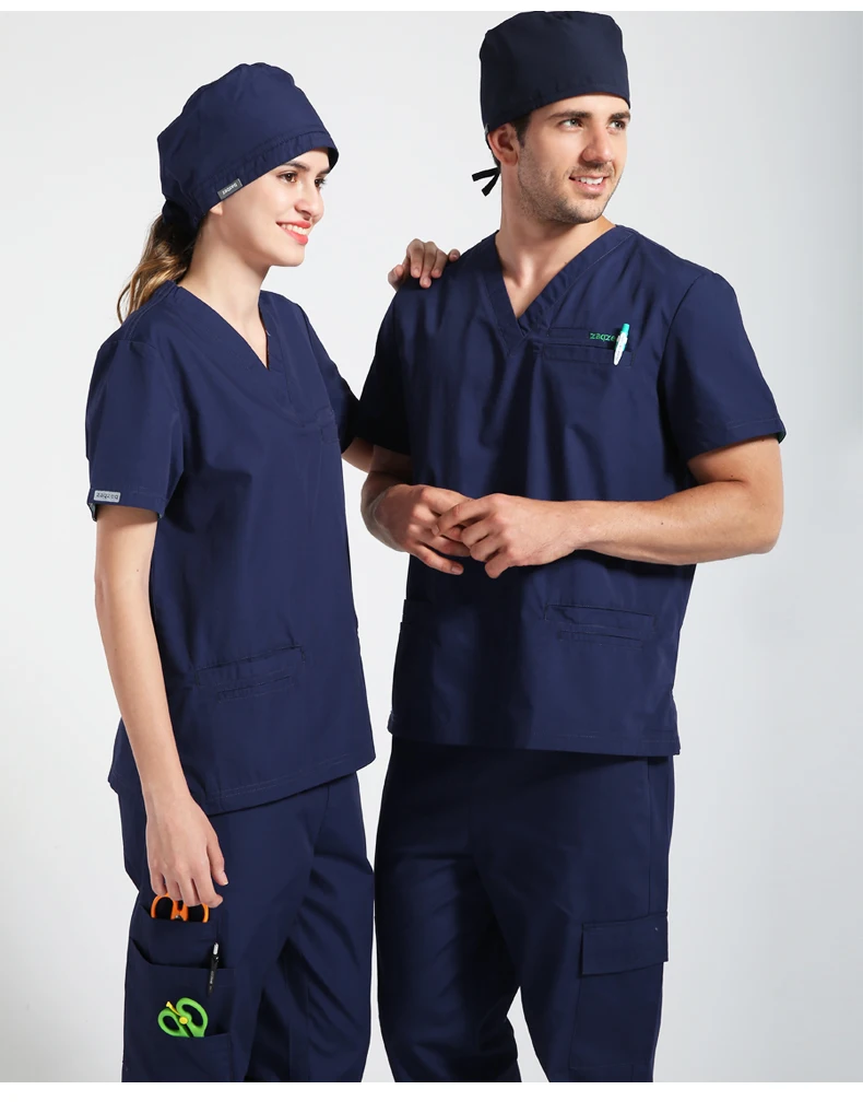 Operating clothes Doctor'sNurse's clothes Women's and men's short-sleeved hand-washing clothes