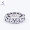 Ytisi customized 14k/18k/PT950 ring 3mm round heart&arrow moissanite engagement ring
