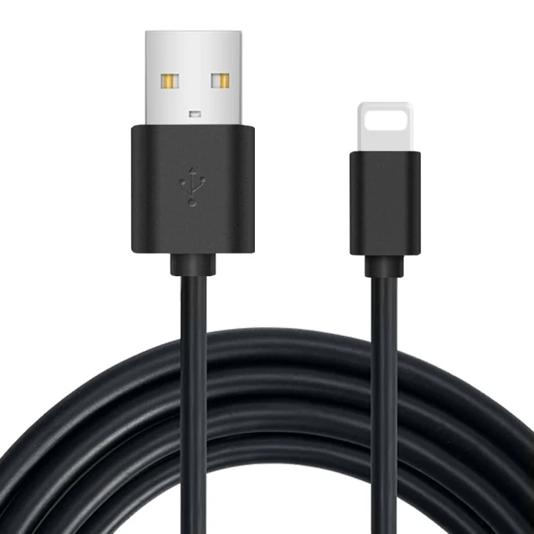 OEM Wholesale Colors 1m/2m/3m  1A PVC USB Cable Charger Data Transfer Cable for Iphone for Android