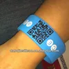 Wearable QR codes bracelet, developed to replace business cards