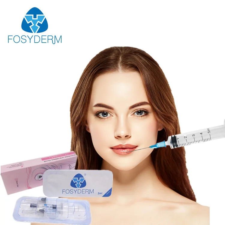

Fosyderm Cross Linked Pure Hyaluronic Acid Injectable Dermal Filler Lip HA Filler Injection 2ML