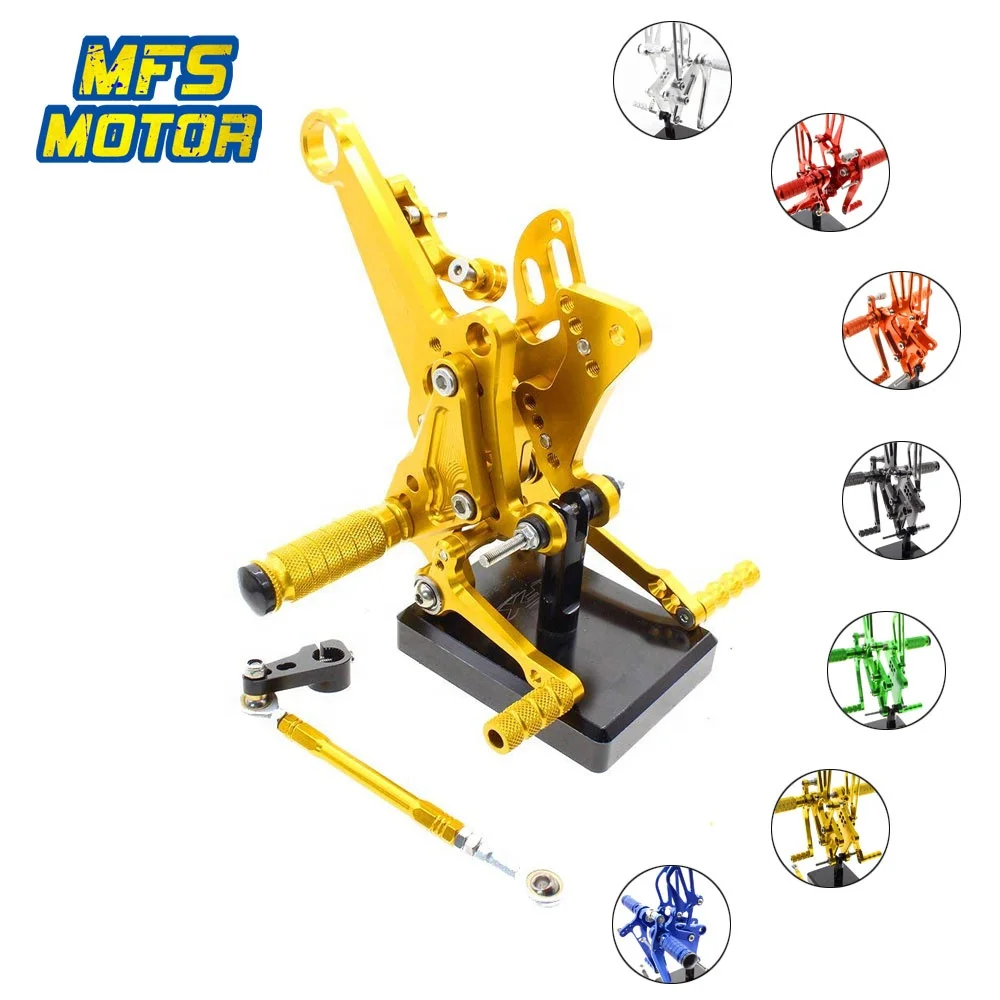 

MFS Motorcycle CNC Aluminum Accessories For Ducati Diavel 2011-2015 Carbon 2011-2016 AMG Adjustable Pedal Footrest, Black, silver, red, blue, gray, green, orange,gold