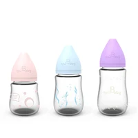 

Wholesale Eco Friendly Bpa Free Custom Milk Newborn Infant Baby Water Bottle Set,High Borosilicate Glass Baby Feeding Bottle
