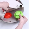 Food Grade Heat Resistance Drinking Foldable Silicone Cup with Silicone Lid