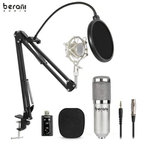 

BM700PP Bm 700 podcast studio recording electret condenser tube pc microphone professional set