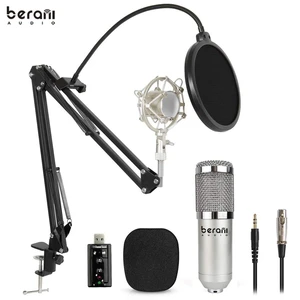 BM700PP Bm 700 podcast studio recording electret condenser tube pc microphone professional set