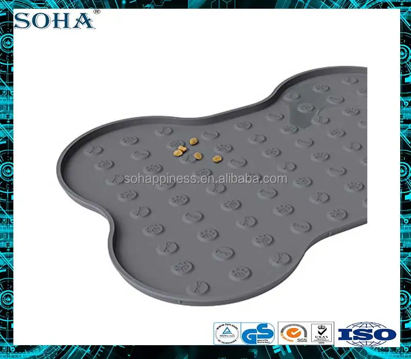 Fda Grade Silicone Rubber Dog Feeding Bone Food Pet Mat Buy Bone