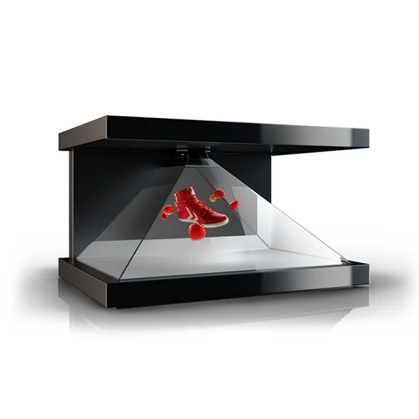 

3 Sided Hologram 3D Display Cabinet 3D Holographic Projection Pyramid Show