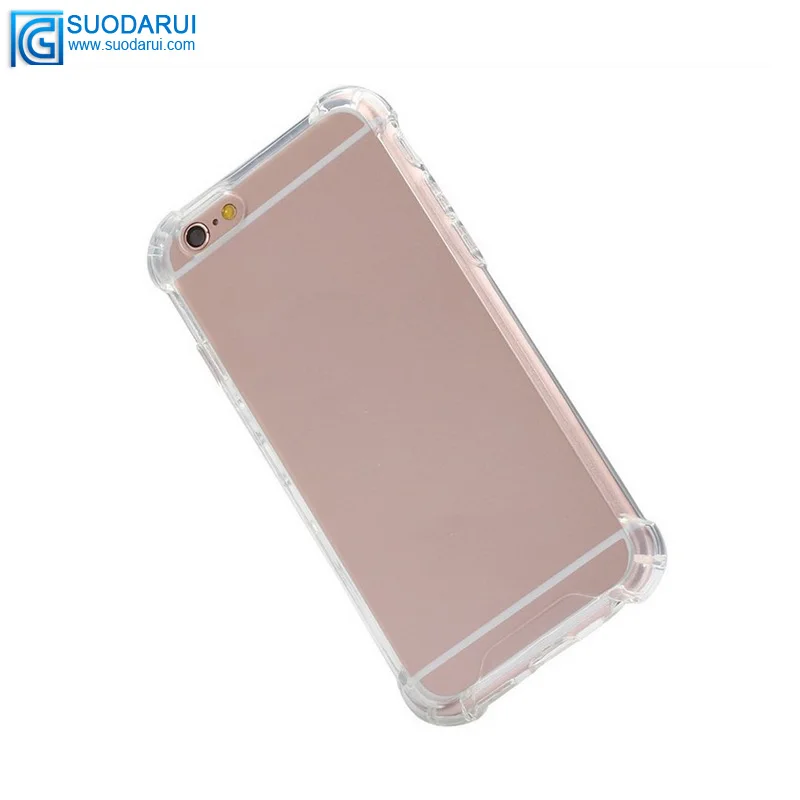 Not Turn yellow! Shockproof angle TPU + PC hybrid Transparent back case cover for iphone 7