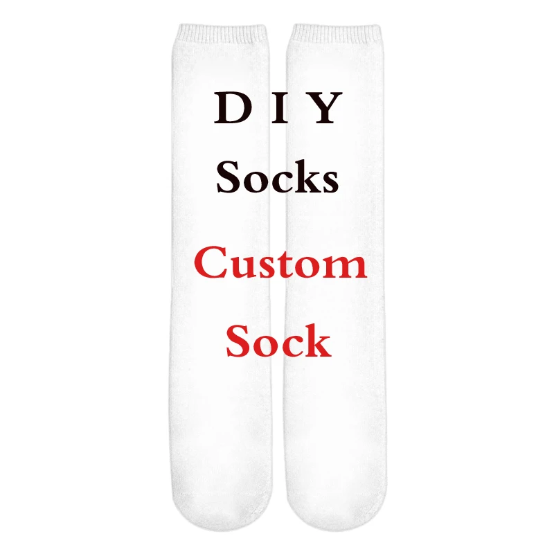Summer Cotton Meia Socks Anti-Bacterial Casual Business Sock Wholesale Cheap 3D Print DIY Funny Custom Design Socks for unisex