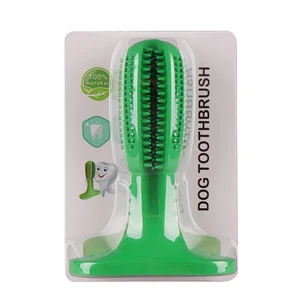 Image of Dog Toothbrush Stick Pet Molars Silicone Toothbrush for Dogs