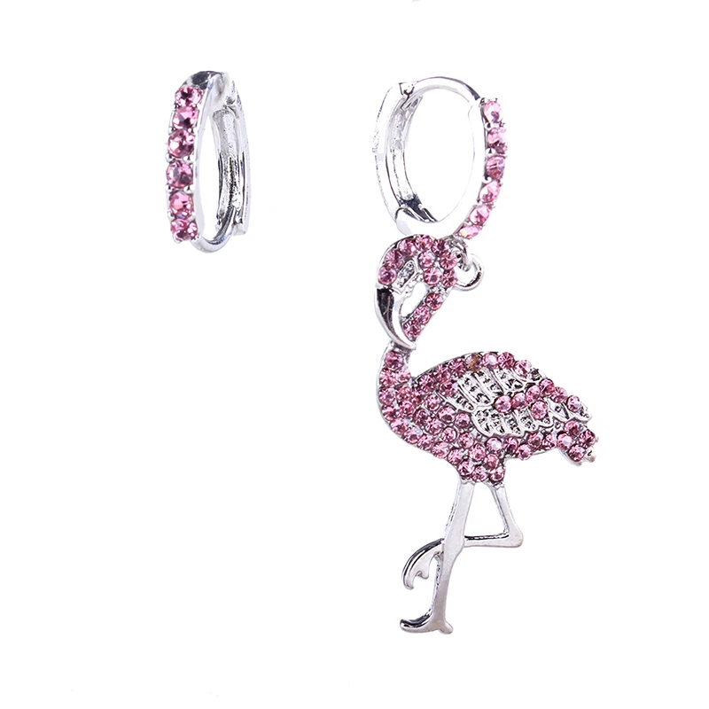 

New Flamingo shape multicolor 925 sterling silver for women cuff earrings, Colors