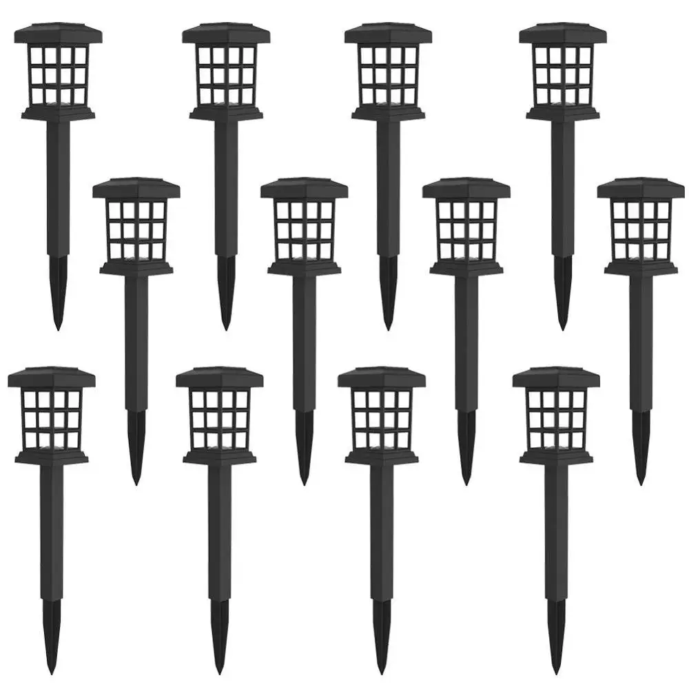 Lawn Walkway Square Powered Landscape Stake Yard Decoration Underground Spike LED Light Solar Ground Garden Lights Outdoor