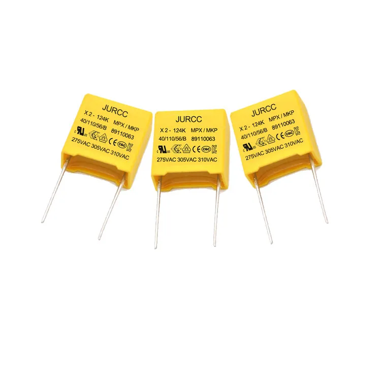 Jurcc 124k 0.12uf 120nf Electric Component Film Capacitor Supplier