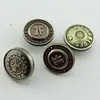 No Hole Shank Button, Custom Botones, Alloy Screw Metal Jean Button